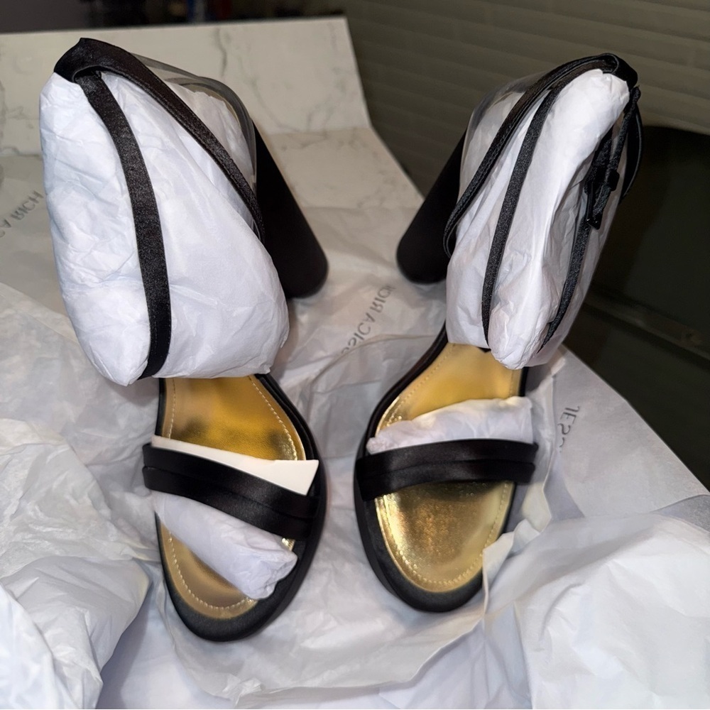 Jessica Rich Satin Noir Platform Sandal, Women’s Size 38/ US 8 - Picture 5 of 8